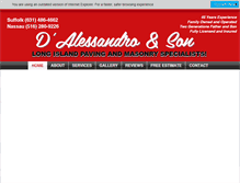 Tablet Screenshot of dalessandroandson.com